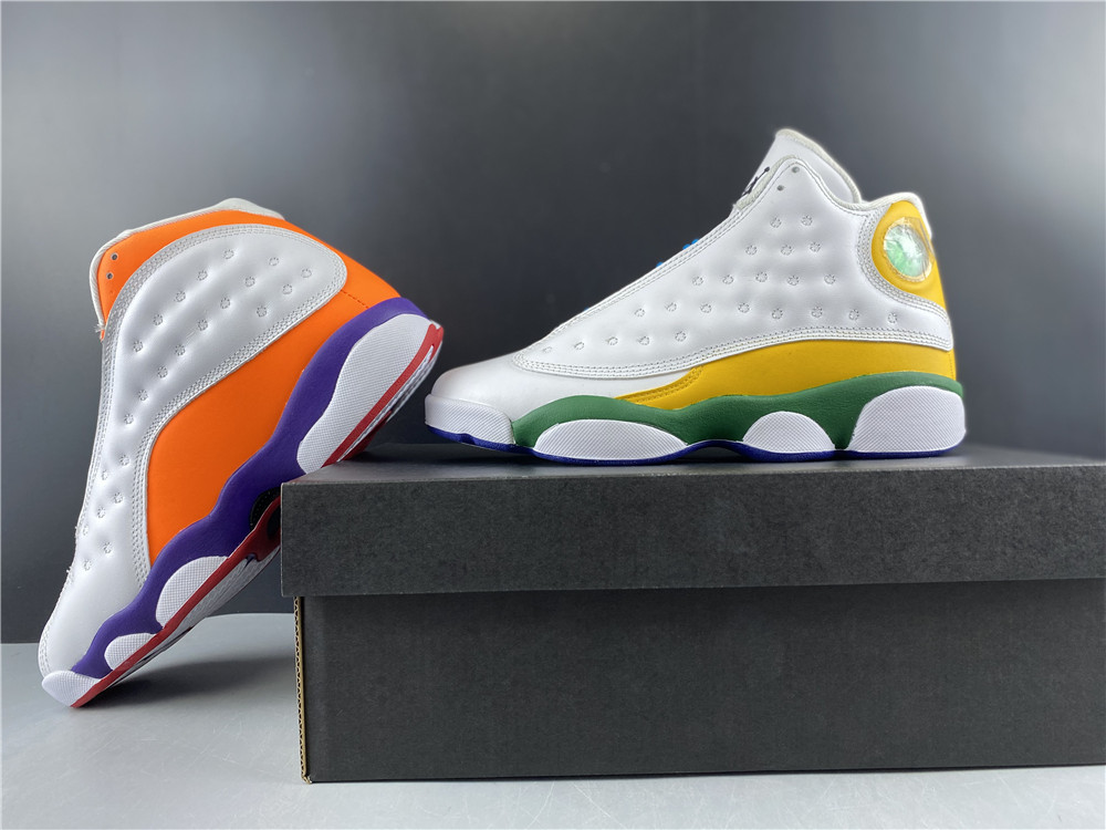 2020 Air Jordan 13 Retro Playground Whhite Orange Yellow Blue